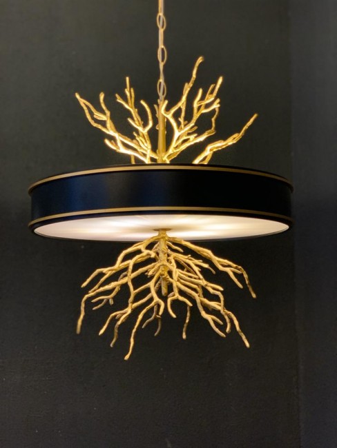 Lightist - AFK-019 60cm, H:80cm Serip Black and Brass Lightist - AFK-019 60cm, H:80cm Serip Black and Brass