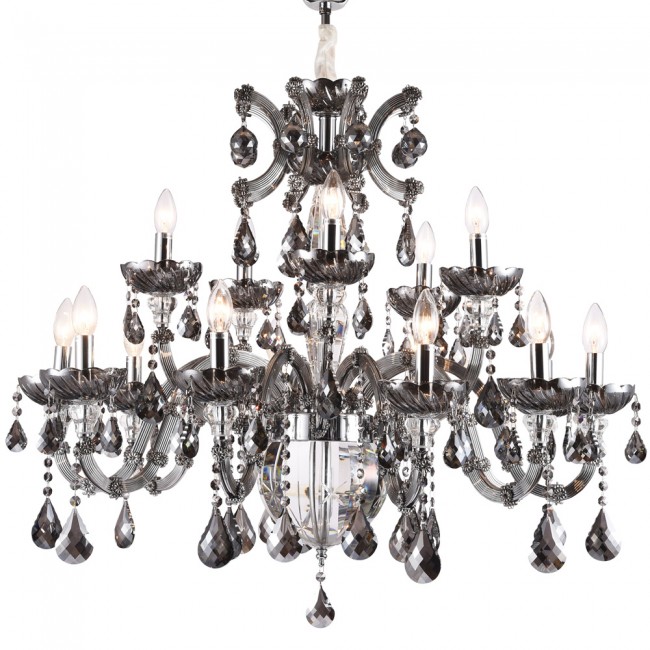 Aves Aydınlatma - Allure Collection 15 Lambalı Füme Avize