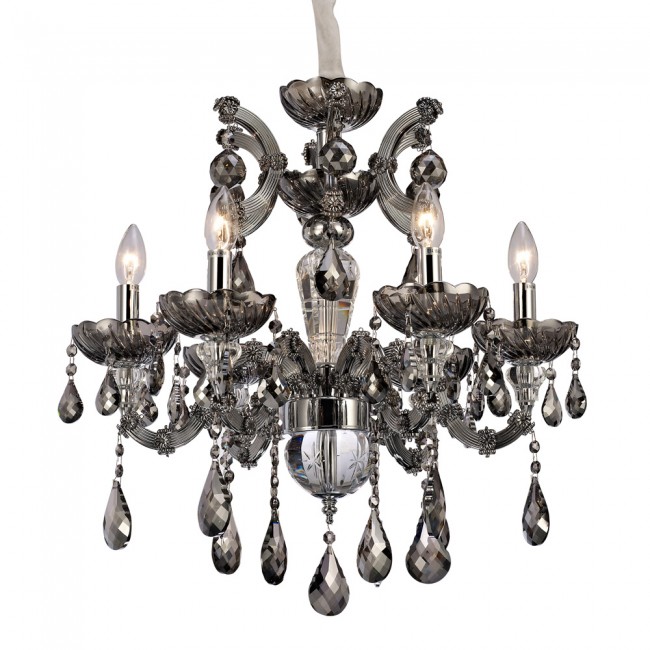 Aves Aydınlatma - Allure Collection 6 Lambalı Füme Avize