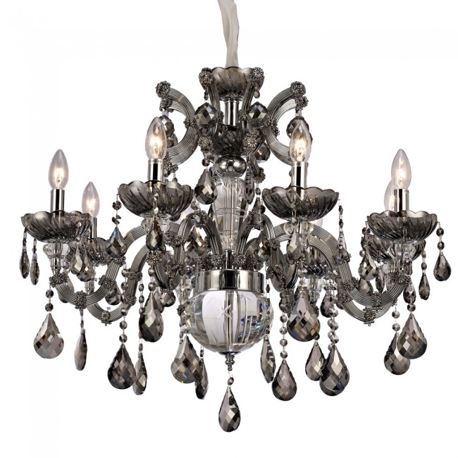 Aves Aydınlatma - Allure Collection 8 Lambalı Füme Avize