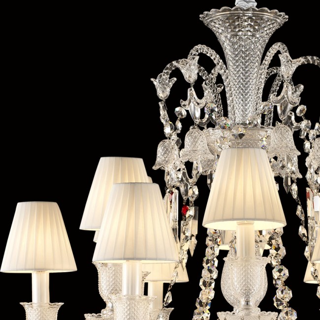 Baccarat Collection 12 Lambalı Kristal Avize - Thumbnail