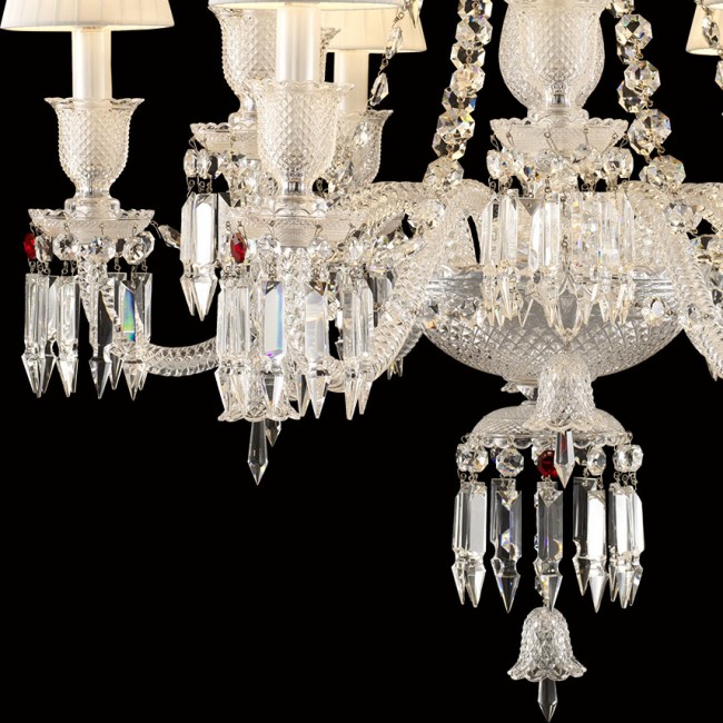 Baccarat Collection 12 Lambalı Kristal Avize - Thumbnail