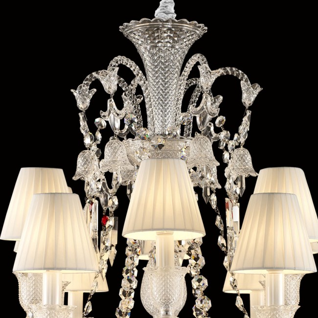 Baccarat Collection 12 Lambalı Kristal Avize - Thumbnail