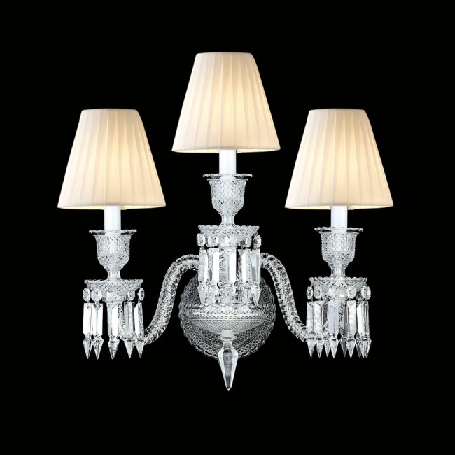 Baccarat Collection 3 Lambalı Kristal Aplik - Thumbnail