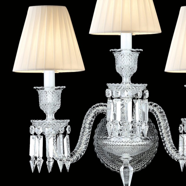 Baccarat Collection 3 Lambalı Kristal Aplik - Thumbnail