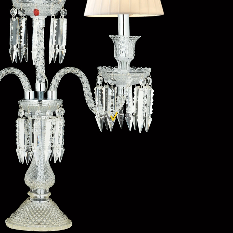 Baccarat Collection 3 Lambalı Kristal Şamdan Aydınlatma