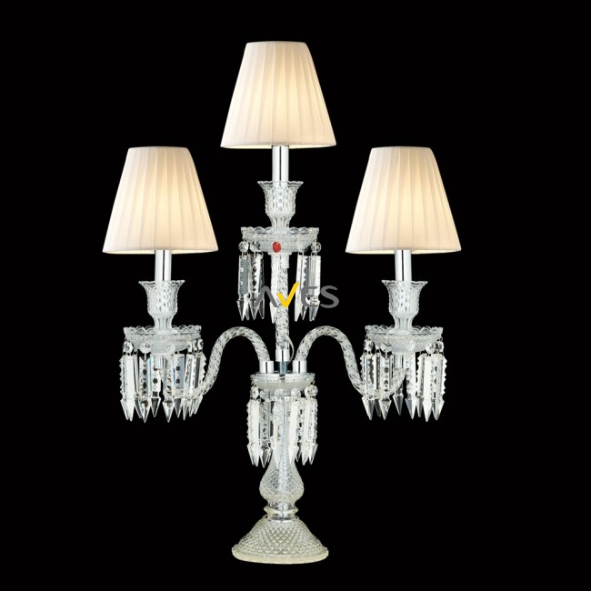 Baccarat Collection 3 Lambalı Kristal Şamdan Aydınlatma