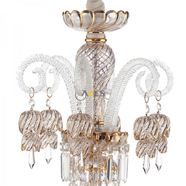 Bohemian Collection 10 Lambalı Kristal Avize