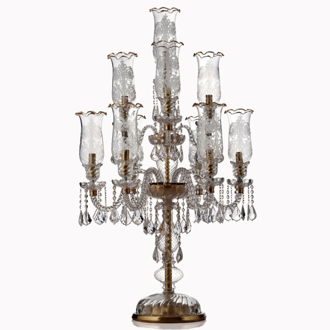 Aves Aydınlatma - Bohemian Collection 10 Lambalı Kristal Şamdan Aves Aydınlatma - Bohemian Collection 10 Lambalı Kristal Şamdan