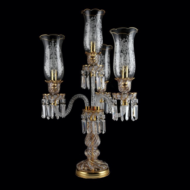 Aves Aydınlatma - Bohemian Collection 4 Lambalı Kristal Şamdan Aydınlatma Aves Aydınlatma - Bohemian Collection 4 Lambalı Kristal Şamdan Aydınlatma