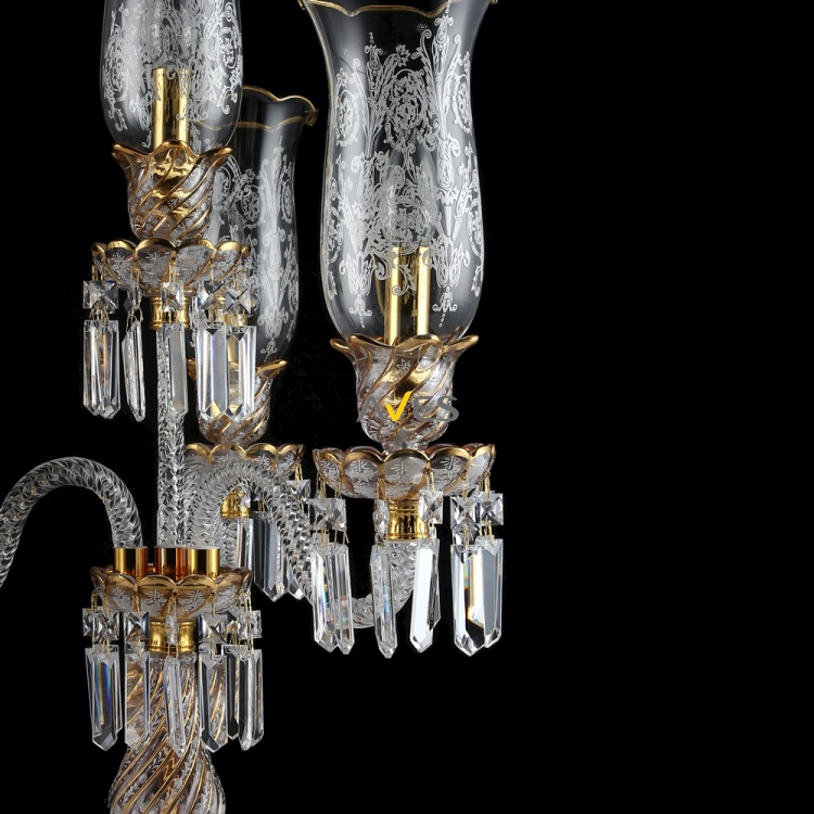 Bohemian Collection 4 Lambalı Kristal Şamdan Aydınlatma