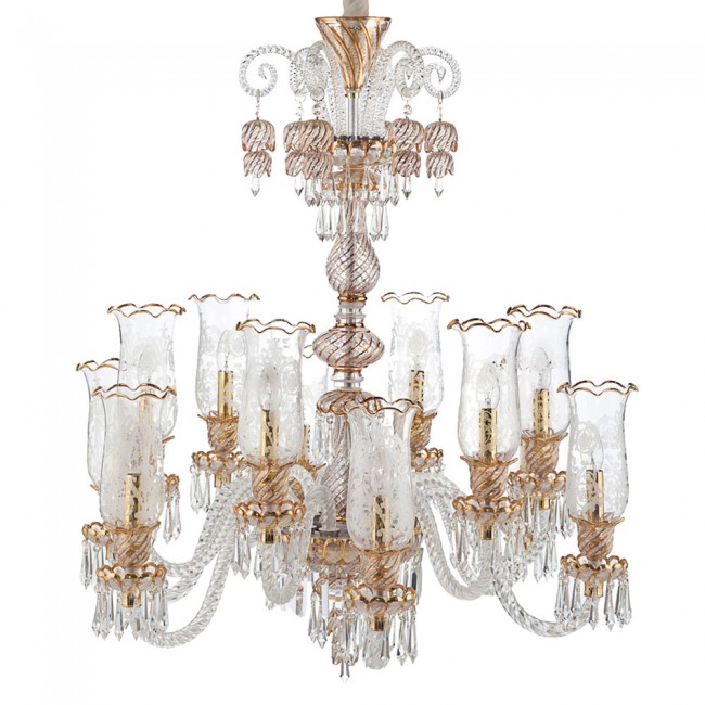 Aves Aydınlatma - Bohemian Collection 12 Lambalı Kristal Avize