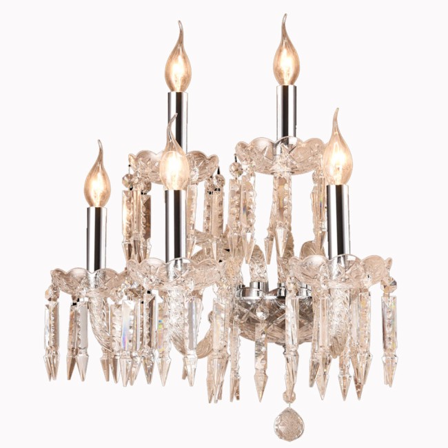 Aves Aydınlatma - Bonelli Collection 5 Lambalı Kristal Aplik