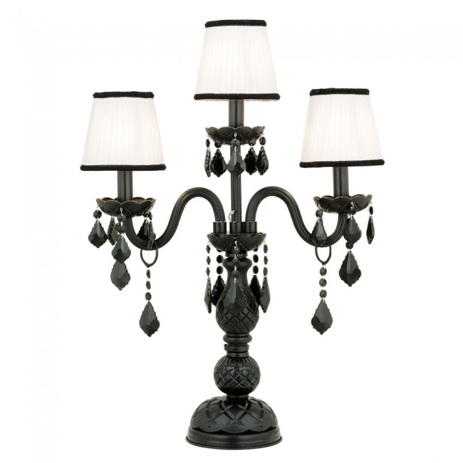 Aves Aydınlatma - Cas Collection 3 Lambalı Şamdan Mat Siyah