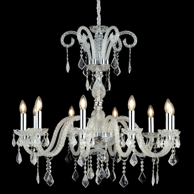 Aves Aydınlatma - Cas Collection 10 Lambalı Cam Kollu Avize Aves Aydınlatma - Cas Collection 10 Lambalı Cam Kollu Avize