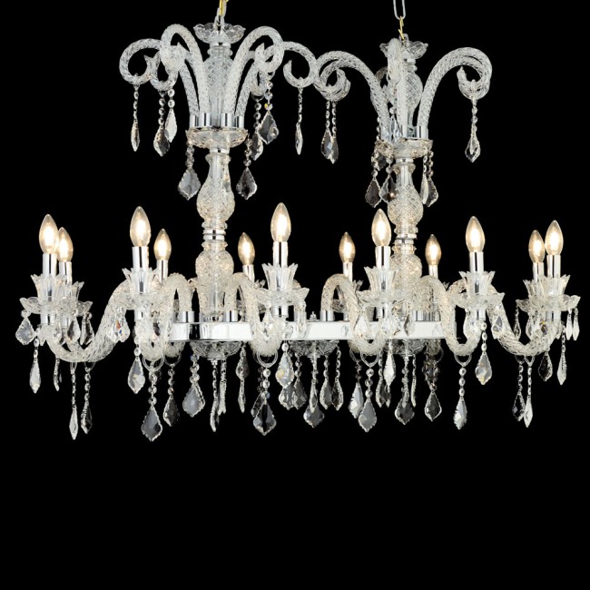 Aves Aydınlatma - Cas Collection 12 Lambalı Cam Kollu Yemek Masası Avize Aves Aydınlatma - Cas Collection 12 Lambalı Cam Kollu Yemek Masası Avize