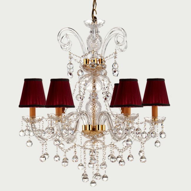 Aves Aydınlatma - Cas Collection 6 Lambalı Cam Kollu Avize Aves Aydınlatma - Cas Collection 6 Lambalı Cam Kollu Avize