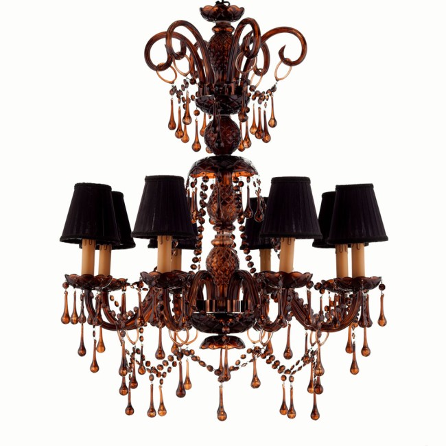 Aves Aydınlatma - Cas Collection 8 Lambalı Cam Kollu Avize Aves Aydınlatma - Cas Collection 8 Lambalı Cam Kollu Avize