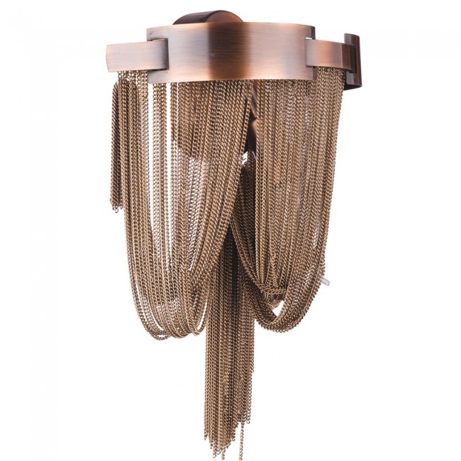 Yunus - Chained Model 1 Lambalı Zincir Aplik Bakır