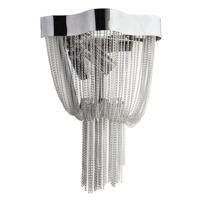 Yunus - Chained 1 Lambalı Zincir Aplik Krom