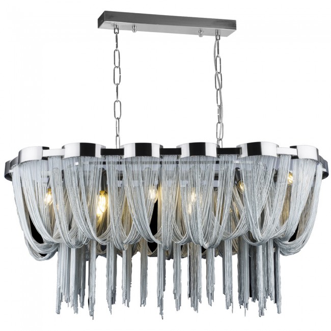 Yunus - Chained 12 Lambalı Zincir Avize Krom Yunus - Chained 12 Lambalı Zincir Avize Krom