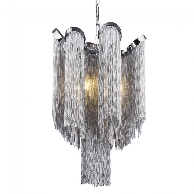 Yunus - Chained 4 Lambalı Zincir Avize Krom