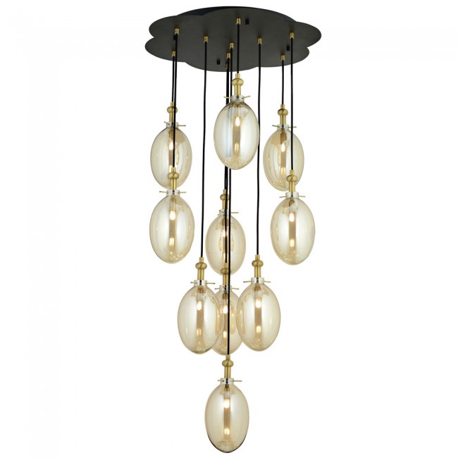 Aves Aydınlatma - Jüpiter Model 10 Lambalı Daire Sarkıt