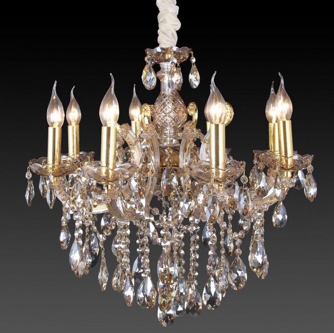 Aves Aydınlatma - Maria Theresa 8 Lı Avize Bal Gold