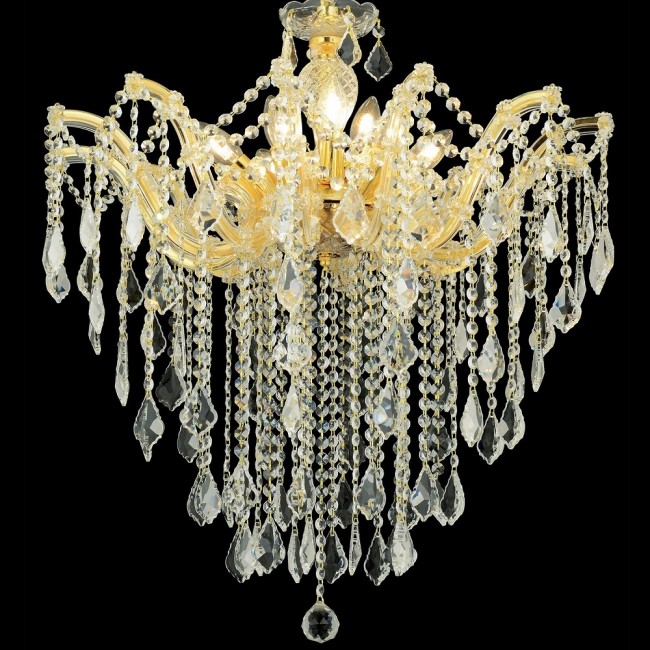 Aves Aydınlatma - Maria Theresa Plofonyer Şeffafa Gold Aves Aydınlatma - Maria Theresa Plofonyer Şeffafa Gold