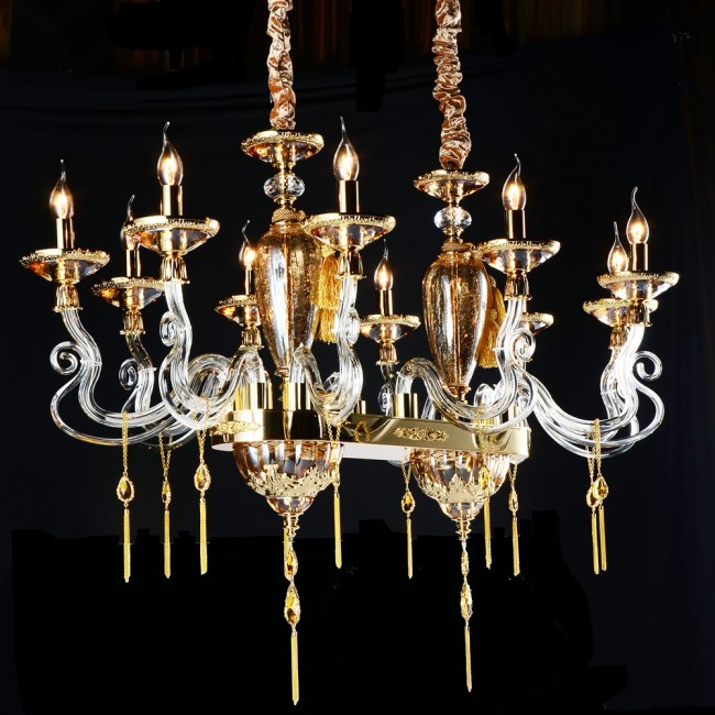 Aves Aydınlatma - Monalisa 10 Lambalı Bal Avize Aves Aydınlatma - Monalisa 10 Lambalı Bal Avize