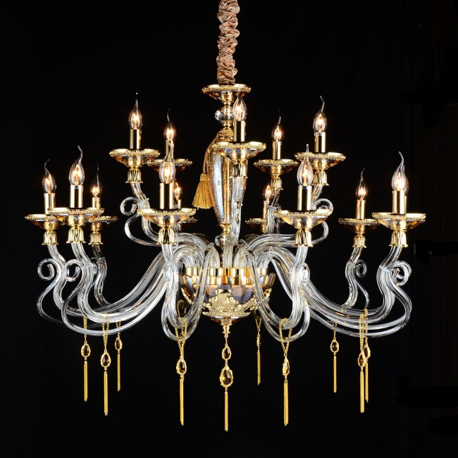 Aves Aydınlatma - Monalisa 12 Lambalı Bal Avize Aves Aydınlatma - Monalisa 12 Lambalı Bal Avize