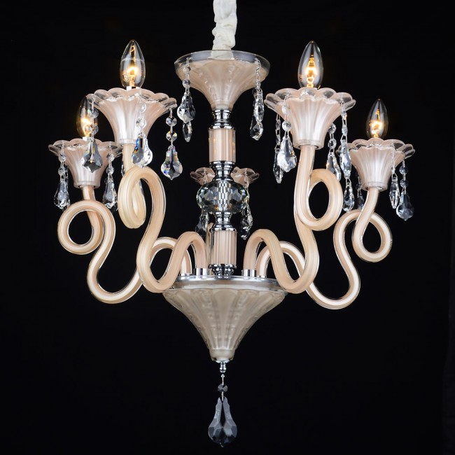 Aves Aydınlatma - Moria 5 Li Pudra Pembesi Avize