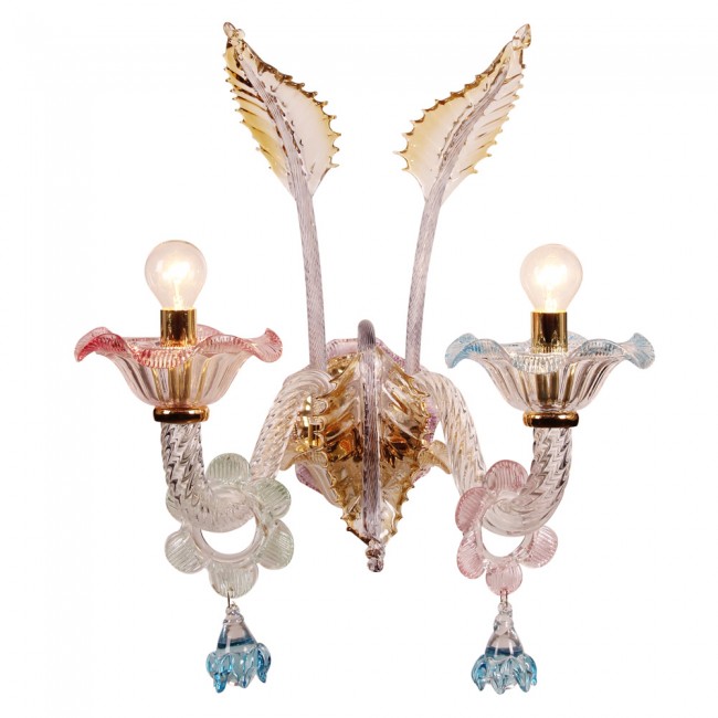 Aves Aydınlatma - Murano Collection 2 Lambalı Aplik