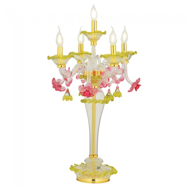 Aves Aydınlatma - Murano Collection 5 Lambalı Şamdan