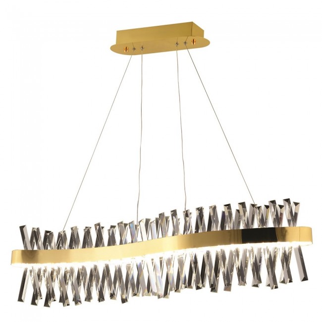 Ulubay - Nisa Model Ledli Avize Gold