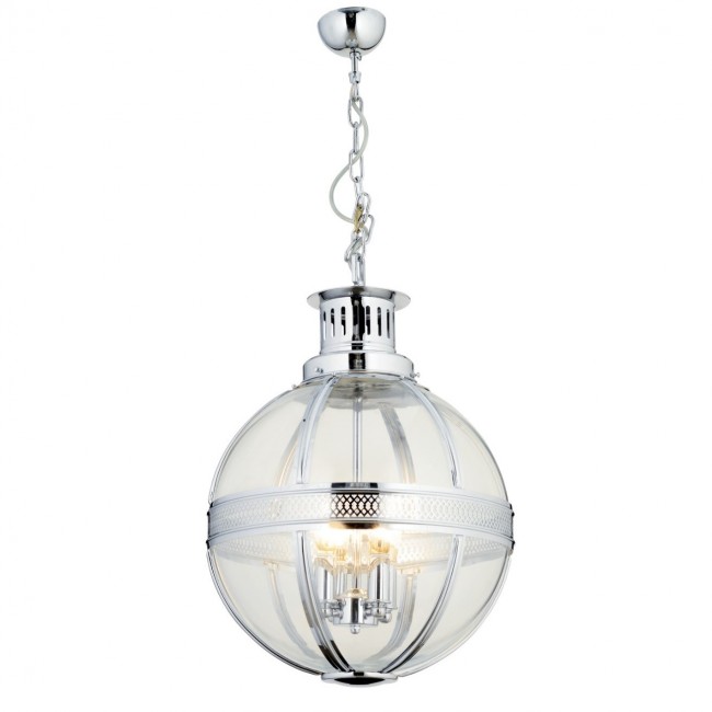 Aves Aydınlatma - Roma 40 Lık Tekli Küre Sarkıt Krom