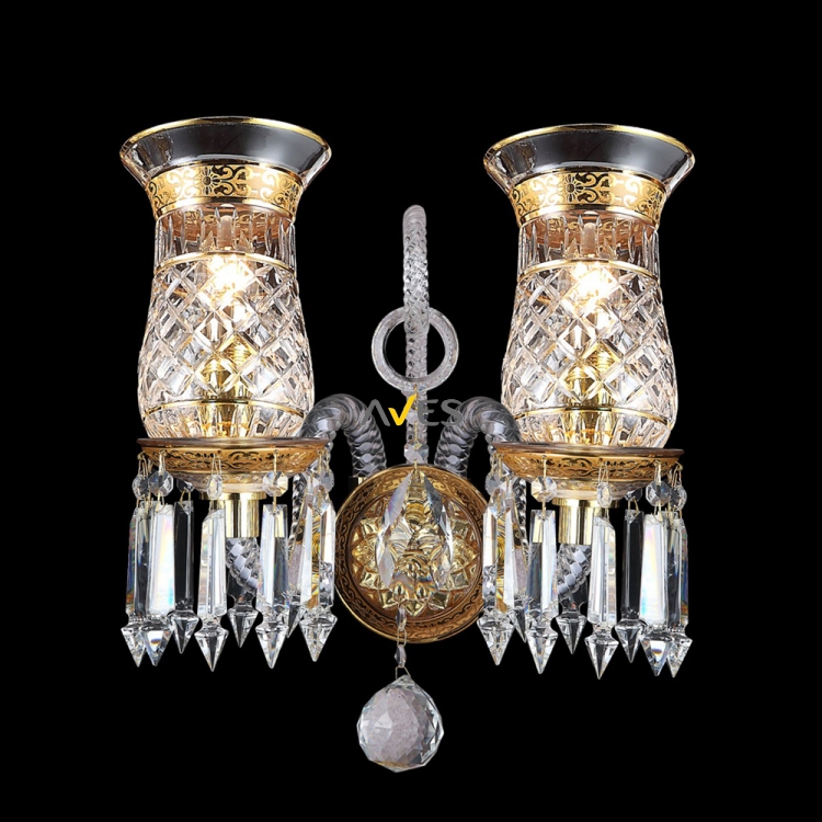 Sultan Collection 2 Lambalı Kristal Aplik
