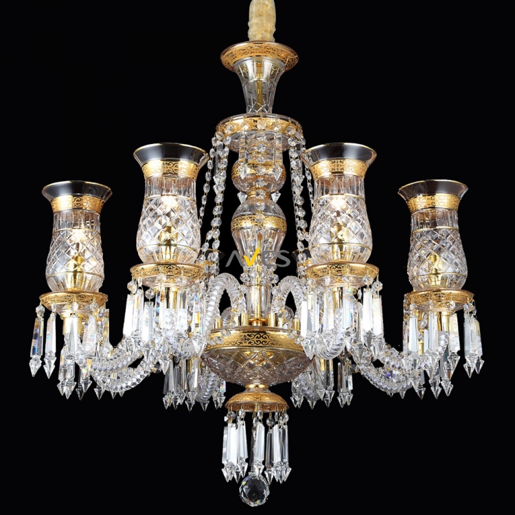 Sultan Collection 6 Lambalı Kristal Avize