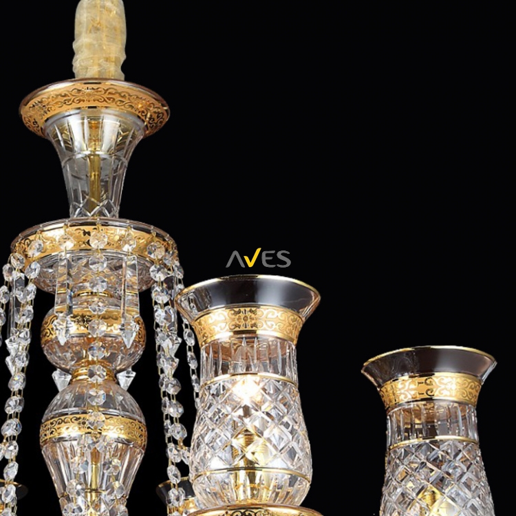 Sultan Collection 6 Lambalı Kristal Avize