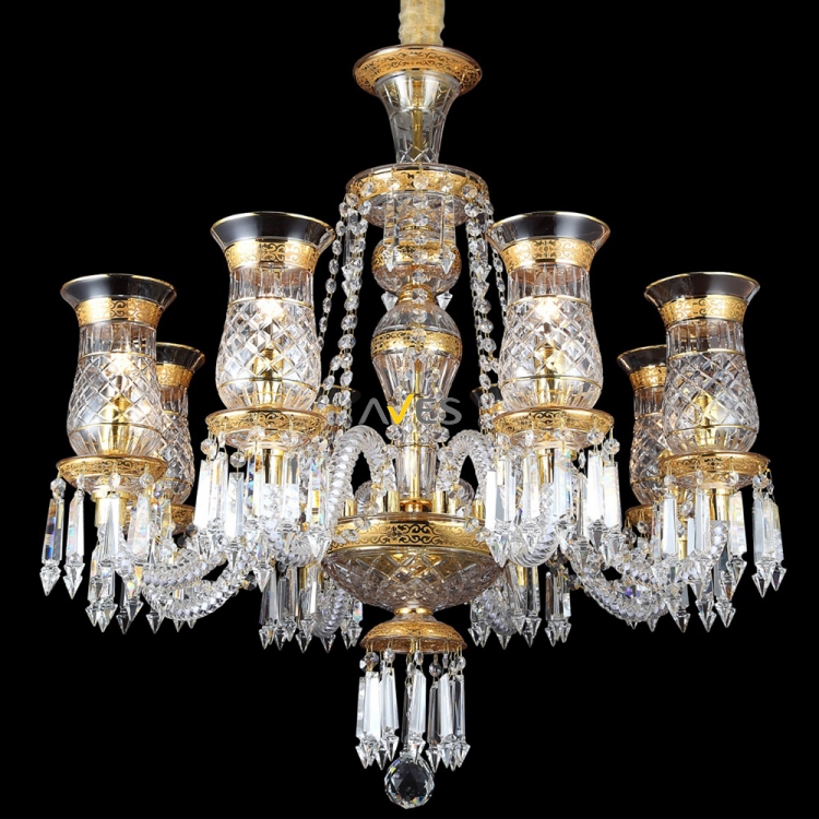 Sultan Collection 8 Lambalı Kristal Avize