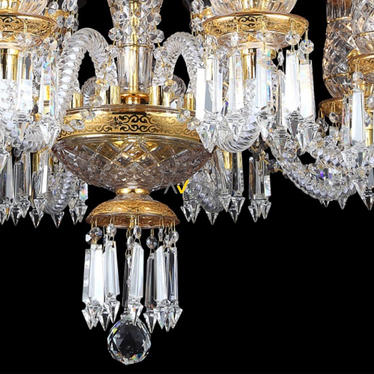 Sultan Collection 8 Lambalı Kristal Avize